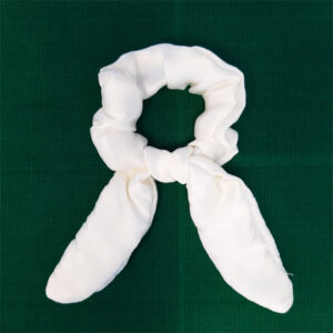 Cream Rose - Scarf scrunchie (Slim)