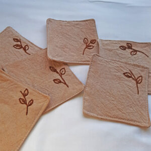 coffee dyed coasters