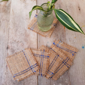 burlap coasters